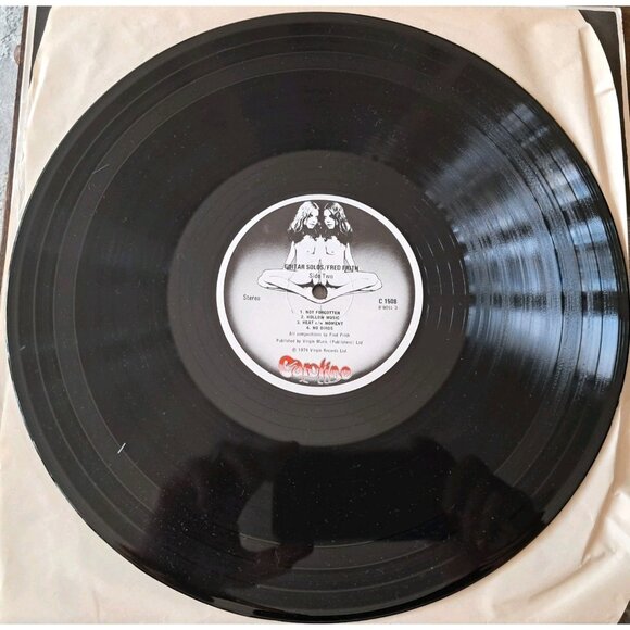 Fred Frith Guitar Solos 1974 UK LP Virgin Caroline C1508 - Picture 5 of 8